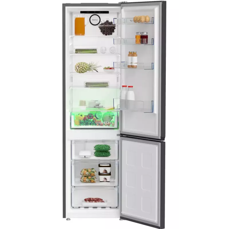 Eraldiseisev külmik-sügavkülmik BEKO B5RCNA405HXBR1, 405 L, No Frost, reguleeritavad riiulid, ümberpaigaldatav uks