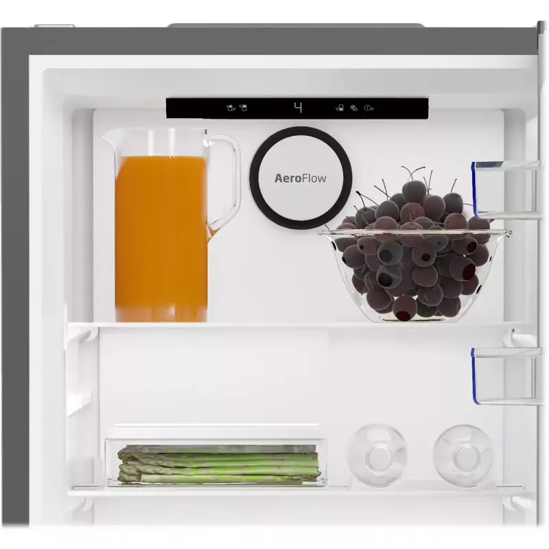 Eraldiseisev külmik-sügavkülmik BEKO B5RCNA405HXBR1, 405 L, No Frost, reguleeritavad riiulid, ümberpaigaldatav uks