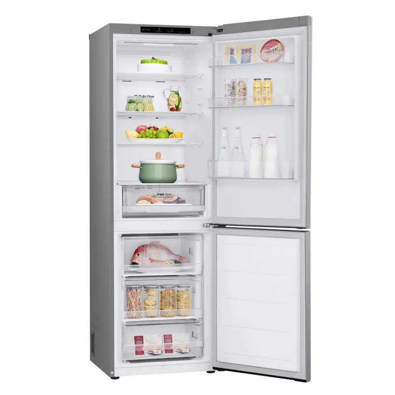 Külmik-sügavkülmik LG GBV21L0EPY, vabaltseisev 344 L (234 L külmik / 110 L sügavkülmik), No Frost, Inverter, Hõbedane