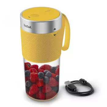 Kaasaskantav blender Tefal Lightmix BL1C0230 — 0,3 L, laetav Li‑Ion 1200 mAh, roostevaba teras/kollane