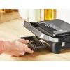 Kontaktgrill Tefal Inicio Compact GC270D10 — ristkülikukujuline 1000W, restipealne, must/roostevaba teras