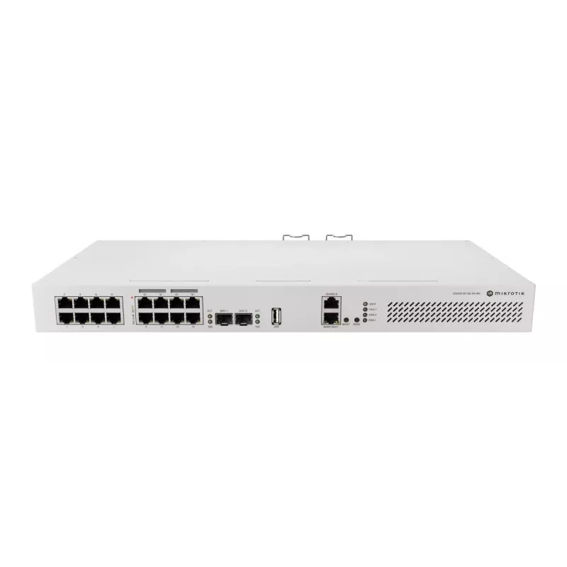 Mikrotik CRS418-8P-8G-2S+RM pilvelüliti L2/L3 Gigabit Ethernet PoE 1U