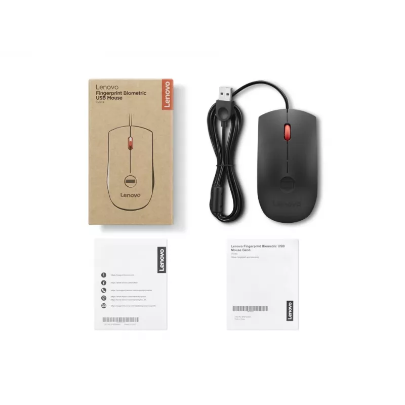 Lenovo 4Y51S24029 hiir Kontor Kahekäeline USB Type-A Optiline 2000 DPI