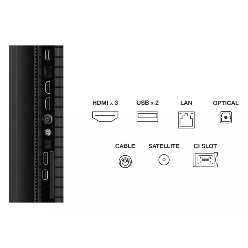 TCL T69C 75T69C TV 190.5 cm (75 tolli) 4K Ultra HD Smart TV Wi-Fi Must 350 cd/m²