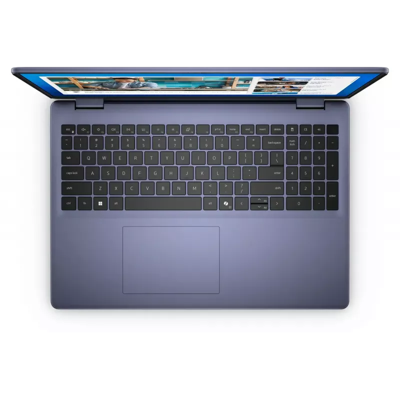 DELL DC16251 Intel Core 7 150U sülearvuti 40,6 cm (16 tolli) Full HD+ 16 GB DDR5-SDRAM 512 GB SSD Wi-Fi 6E (802.11ax) Ubuntu Linux sinine