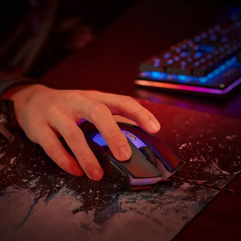 Mängurihiir Acer Nitro NMW200 — kahekäeline, optiline 7200 DPI, 7 nuppu, USB Type-A, must