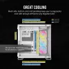 CORSAIR arvutikorpus - Icue Link 6500x RGB keskmise torniga kahekambriline valge