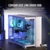 CORSAIR arvutikorpus - Icue Link 6500x RGB keskmise torniga kahekambriline valge