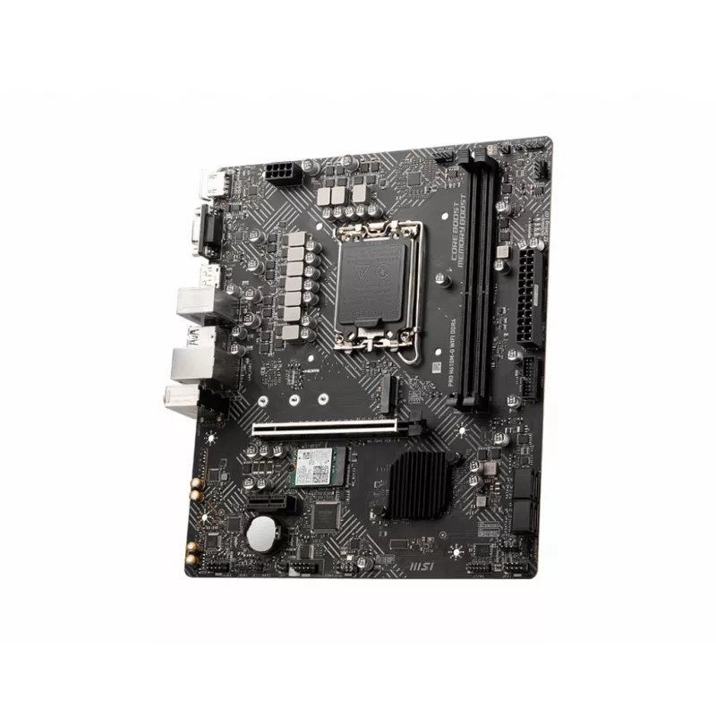 Emaplaat MSI PRO H610M-G WIFI DDR4, Intel H610, LGA 1700, micro ATX, 2x DIMM, 64 GB, Wi‑Fi 5, Bluetooth 4.2, 4x SATA III