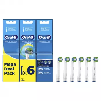 Oral-B Precision Clean 80339528 hambaharjapea 6 tk Valge