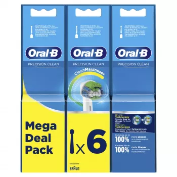 Oral-B Precision Clean 80339528 hambaharjapea 6 tk Valge