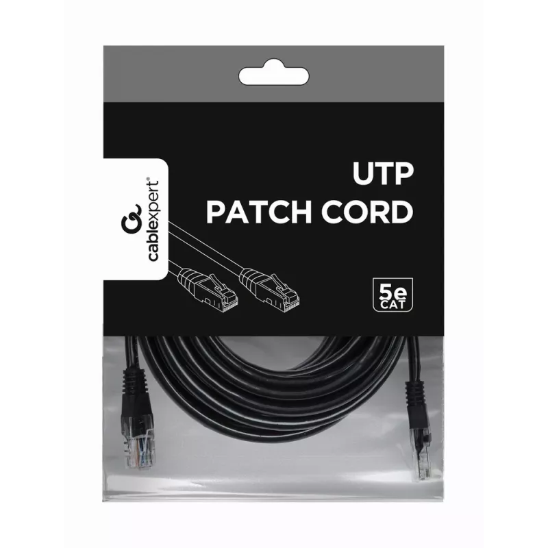 GEMBIRD paranduskaabel - Cat 5e - UTP - 5 m - must
