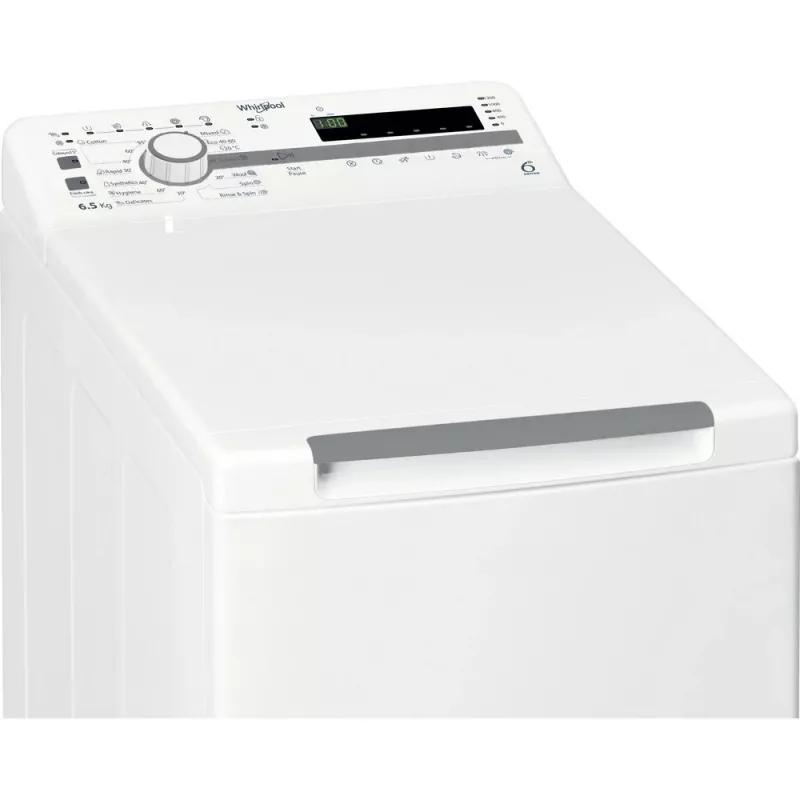 Whirlpool TDLR 65230SS EU/N pesumasin, pealtlaetav, 6,5 kg, 1151 p/min, valge