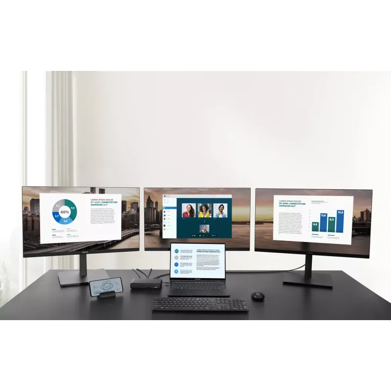 ASUS Triple Display USB-C Dock DC300 dokkimisjaam USB 3.2 Gen 2 (3.1 Gen 2) Type-C must