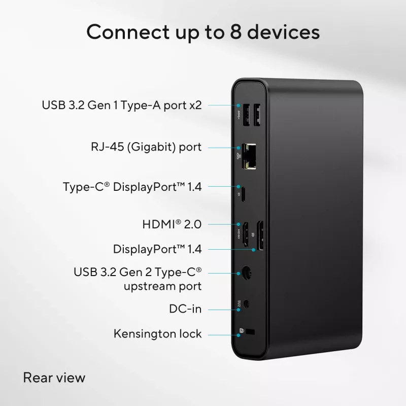 ASUS Triple Display USB-C Dock DC300 dokkimisjaam USB 3.2 Gen 2 (3.1 Gen 2) Type-C must