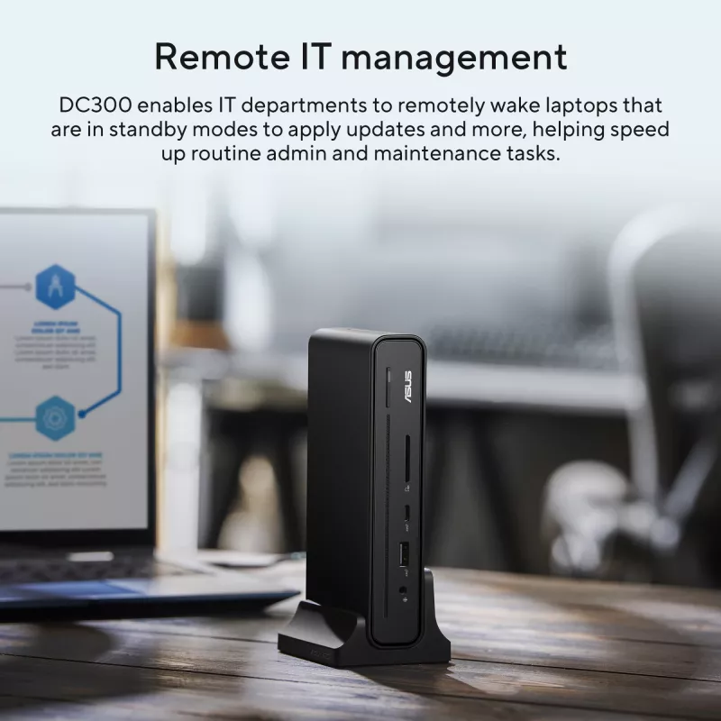 ASUS Triple Display USB-C Dock DC300 dokkimisjaam USB 3.2 Gen 2 (3.1 Gen 2) Type-C must