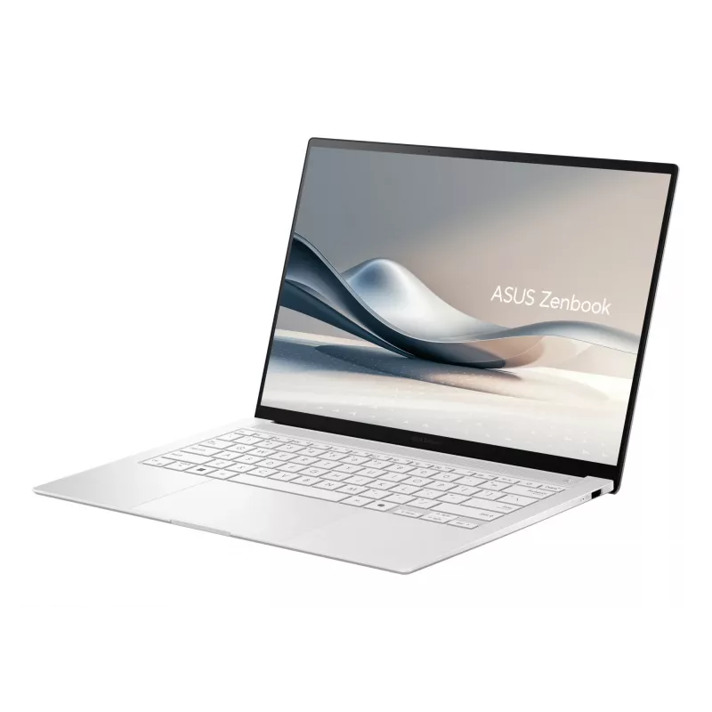ASUS Zenbook S14 UX5406SA-PV037W Copilot+ PC Intel Core Ultra 5 226V Sülearvuti 35,6 cm (14 tolli) 3K 16 GB LPDDR5x-SDRAM 512 GB SSD Wi-Fi 7 (802.11be) Windows 11 Home Valge