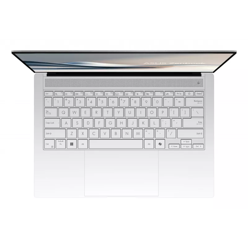 ASUS Zenbook S14 UX5406SA-PV037W Copilot+ PC Intel Core Ultra 5 226V Sülearvuti 35,6 cm (14 tolli) 3K 16 GB LPDDR5x-SDRAM 512 GB SSD Wi-Fi 7 (802.11be) Windows 11 Home Valge
