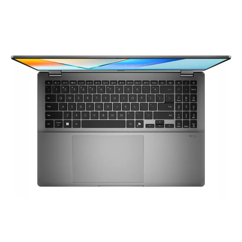 ASUS Vivobook 16 Flip TP3607SA-RJ033W Copilot+ PC Intel Core Ultra 7 256V Hübriid (2-in-1) 40,6 cm (16 tolli) Puuteekraan 3K 16 GB LPDDR5x-SDRAM 1 TB SSD Wi-Fi 7 (802.11be) Windows 11 Home Must, Hall