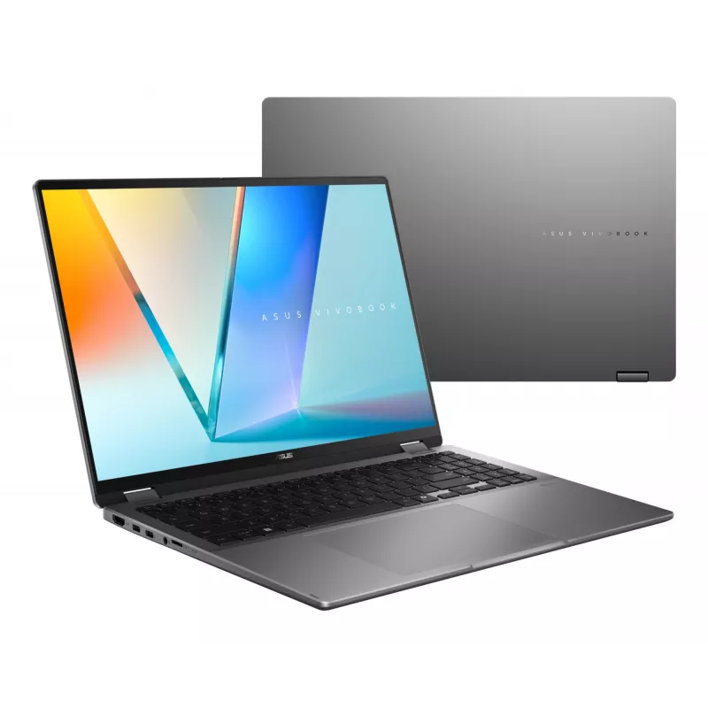 ASUS Vivobook 16 Flip TP3607SA-RJ033W Copilot+ PC Intel Core Ultra 7 256V Hübriid (2-in-1) 40,6 cm (16 tolli) Puuteekraan 3K 16 GB LPDDR5x-SDRAM 1 TB SSD Wi-Fi 7 (802.11be) Windows 11 Home Must, Hall