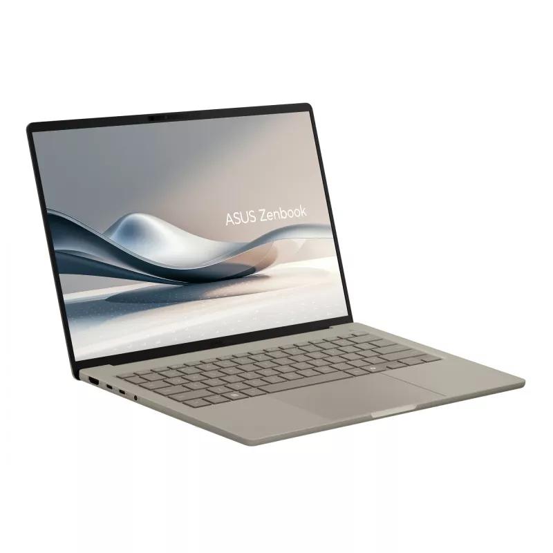 ASUS Zenbook A14 UX3407QA-QD202W Copilot+ PC Snapdragon X1-26-100 Sülearvuti 35,6 cm (14 tolli) WUXGA 16 GB LPDDR5x-SDRAM 512 GB SSD Wi-Fi 6E (802.11ax) Windows 11 Home Beež