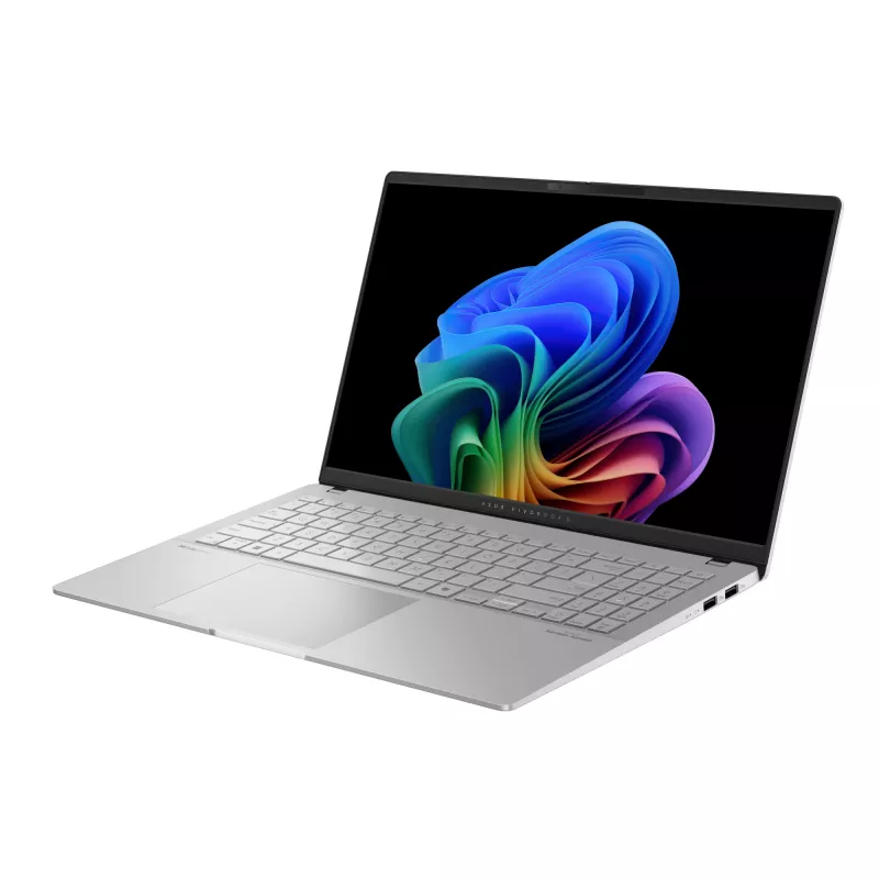 Sülearvuti ASUS Vivobook S 15 S5507QA — Qualcomm Snapdragon X1E-78-100, 15,6 tolli 3K, 32 GB RAM, 1 TB SSD, Windows 11 Home, hõbedane
