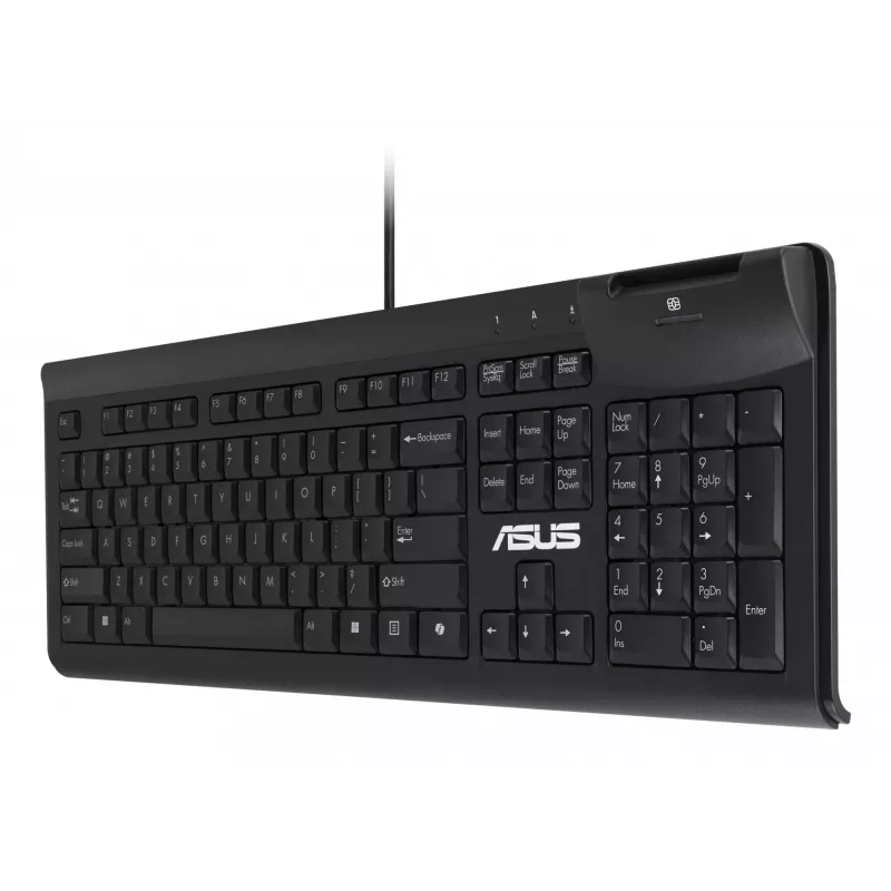 ASUS Smart Card KU100 klaviatuur kodu/kontorile USB must