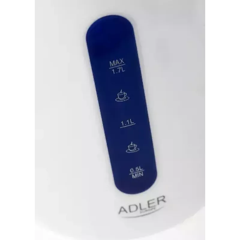 Elektriline veekeetja Adler 1,7 L 2200 W Sinine Valge