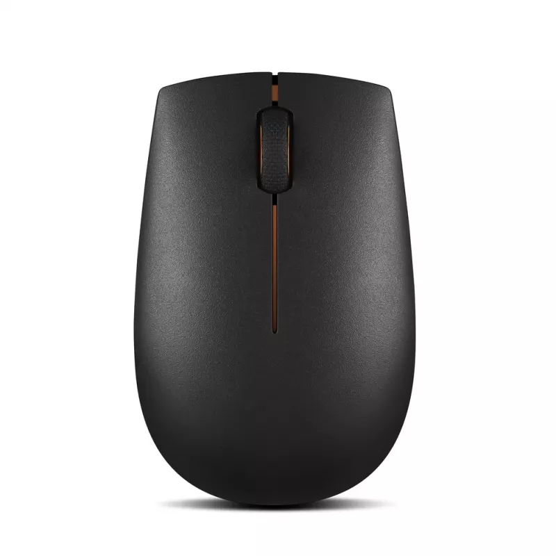 Lenovo Wireless Compact hiir 300 Must, 1000 DPI, 2,4 GHz