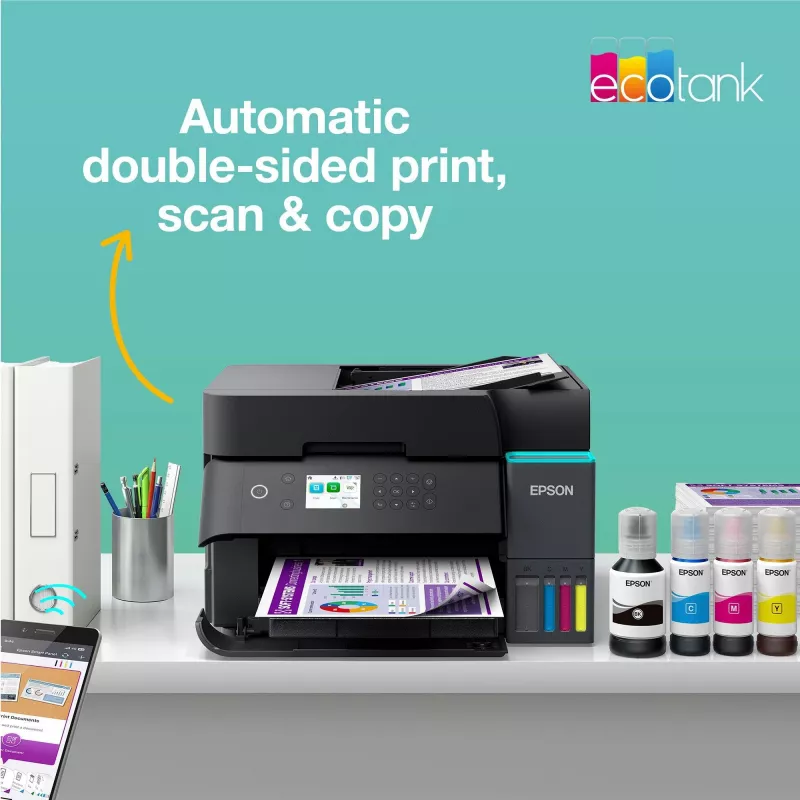 Multifunktsionaalne tindiprinter Epson EcoTank L6370 — värviline, A4, 4800x1200 DPI, Wi‑Fi, Ethernet