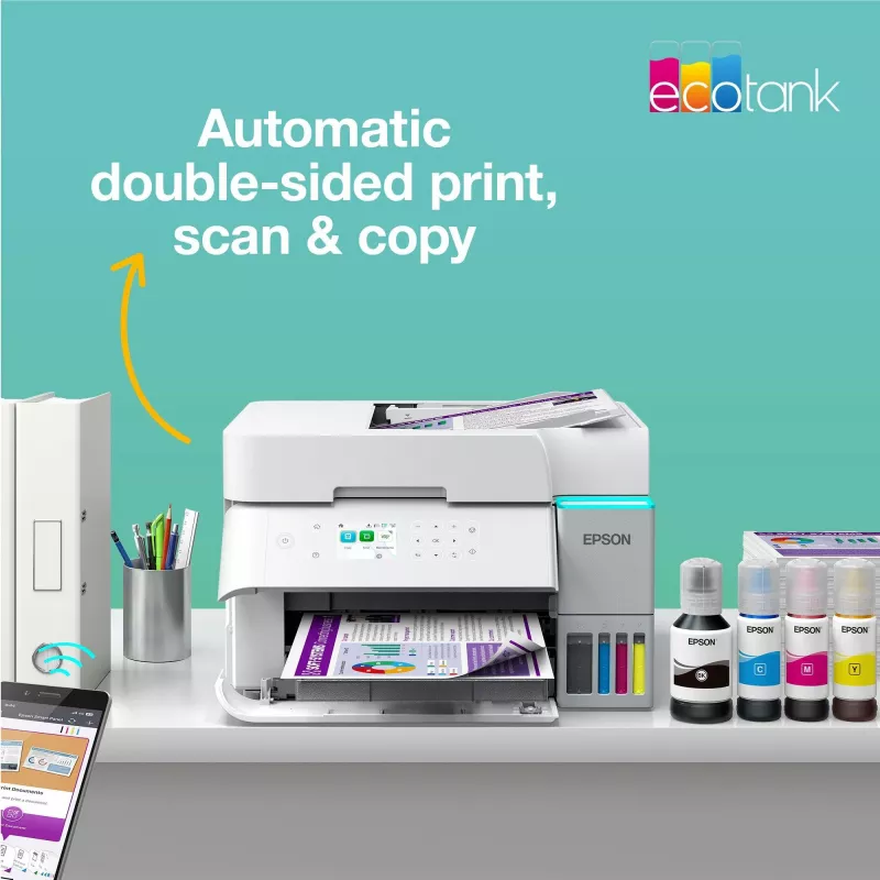 Multifunktsionaalne tindiprinter Epson EcoTank L6376 — Värviline, A4, 4800 x 1200 DPI, 35 ppm, Wi‑Fi, Ethernet, Dupleks