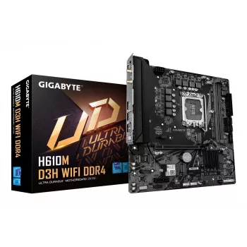 Emaplaat GIGABYTE H610M D3H WIFI, H610, LGA 1700, Micro ATX