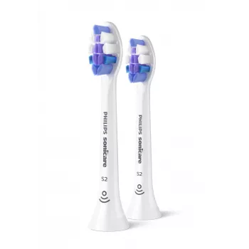 Hambaharja vahetuspead Philips HX6052/87 Sensitive, 2 tk, eriti pehmed harjased, valge