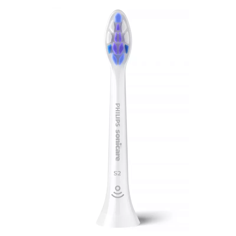 Hambaharja vahetuspead Philips HX6052/87 Sensitive, 2 tk, eriti pehmed harjased, valge