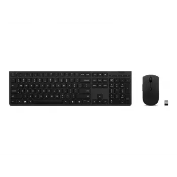 Lenovo 4X31R64316 klaviatuur ja hiir komplekt Office RF juhtmevaba + Bluetooth QWERTY USA inglise hall