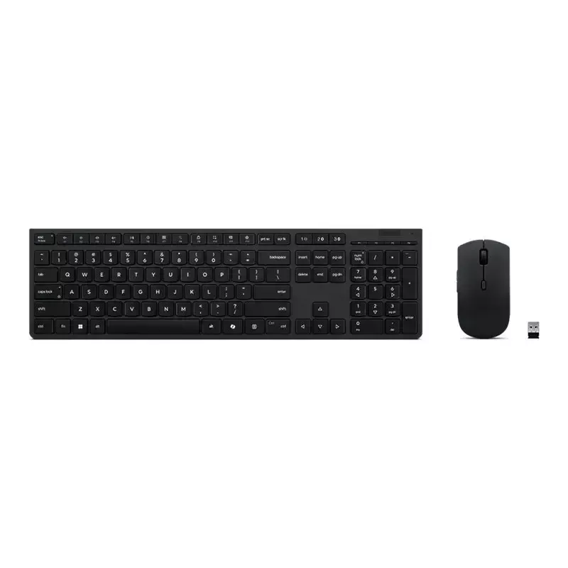 Lenovo 4X31R64316 klaviatuur ja hiir komplekt Office RF juhtmevaba + Bluetooth QWERTY USA inglise hall