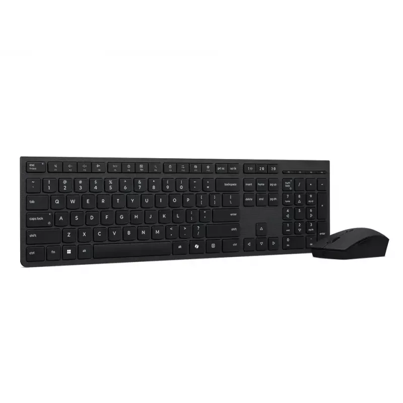 Lenovo 4X31R64316 klaviatuur ja hiir komplekt Office RF juhtmevaba + Bluetooth QWERTY USA inglise hall