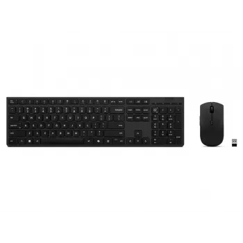 Lenovo 4X31R64316 klaviatuur ja hiir komplekt Office RF juhtmevaba + Bluetooth QWERTY USA inglise hall