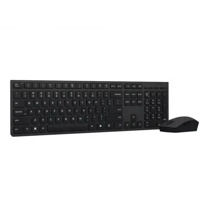 Lenovo 4X31R64351 klaviatuur ja hiir komplekt kontorile, RF juhtmevaba + Bluetooth, USA inglise keel, must