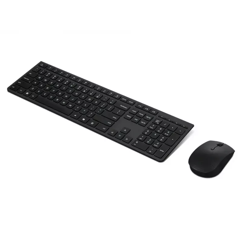 Lenovo 4X31R64351 klaviatuur ja hiir komplekt kontorile, RF juhtmevaba + Bluetooth, USA inglise keel, must