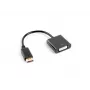 LANBERG Videokaabli adapter DisplayPort DVI-d 0,1 m Must