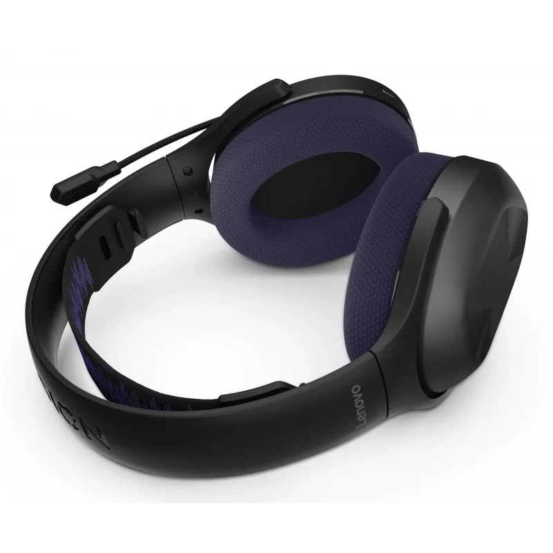 Lenovo Legion H410 kõrvaklapid traadita peakomplekt mängimiseks USB USB-C Bluetooth must, lilla