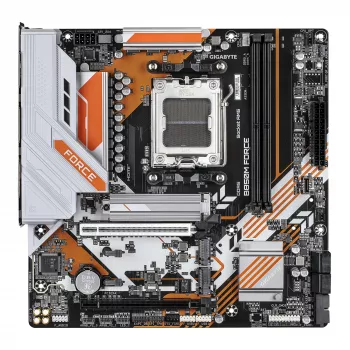 GIGABYTE B850M FORCE emaplaat – AMD Ryzen 9000 seeria protsessoritele, 8+2+2 faasi digitaalne VRM, kuni 9600 MHz DDR5 (OC), 1xPCIe 5.0 + 2xPCIe 4.0 M.2, 2,5 GbE LAN, USB 3.2 Gen 2