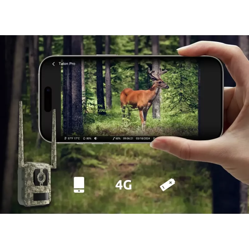 Rajakaamera Reolink Camovue Talon S130 4G LTE, 8 MP, 3840×2160, 95° H × 50,2° V, IP67, laetav USB‑C, välitingimustesse