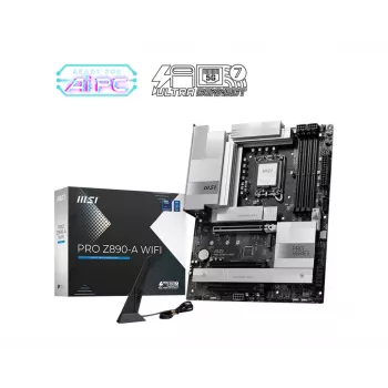 Emaplaat MSI PRO Z890-A WIFI Intel Z890 LGA 1851 ATX DDR5, 4 DIMM, 256 GB, Wi‑Fi 7, 5Gb Ethernet