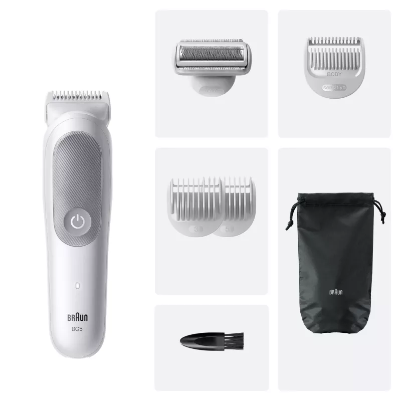 Braun Series 5 kehahooldustrimmer/pardel, helehall