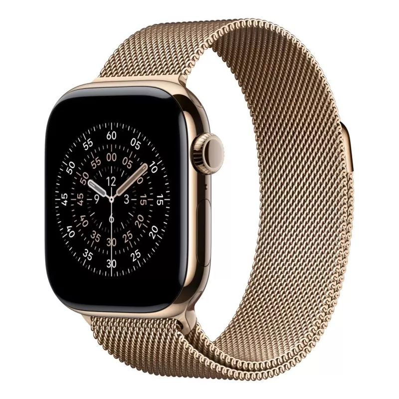 APPLE 42 mm kuldne Milanese Loop