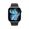 Apple Watch Series 11 GPS + Cellular 46mm tumehall alumiiniumkorpus musta spordirihmaga – M/L