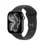 Apple Watch GPS + Cellular 46mm Jet Black Aluminium korpus must Sport Band S/M