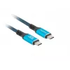 USB-C kaabel LANBERG CA-CMCM-44CU-0005-BK 0.5 m — USB4 Gen 2x2, 40 Gbit/s, 240 W, must